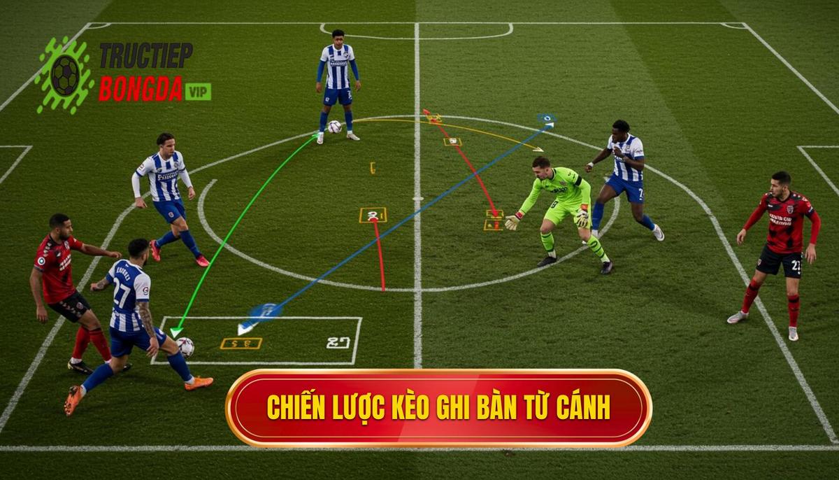 Chiến Lược Đặt Kèo cược đội ghi bàn từ tình huống phối hợp cánh Hiệu Quả