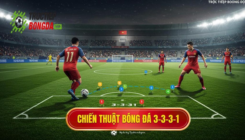 Chiến thuật bóng đá 3-3-3-1