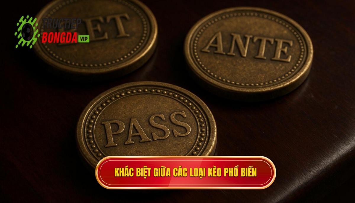 Phân tích sự khác biệt giữa các loại kèo phổ biến