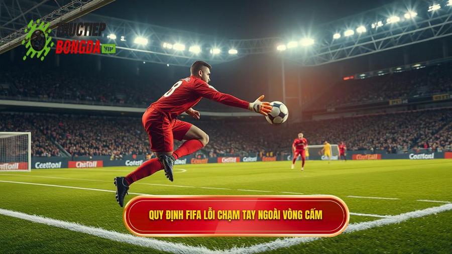 1. Quy định FIFA lỗi chạm tay ngoài vòng cấm