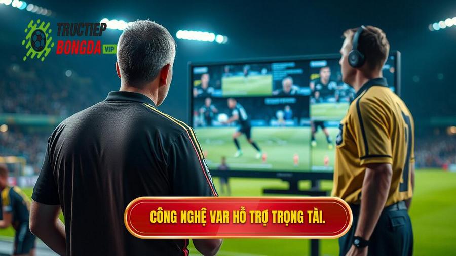 3. Công nghệ VAR hỗ trợ trọng tài.