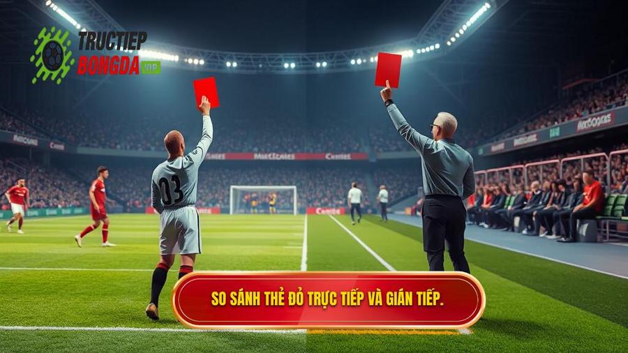 3. So sánh thẻ đỏ trực tiếp và gián tiếp.