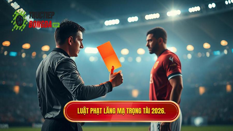 Luật phạt lăng mạ trọng tài 2026.